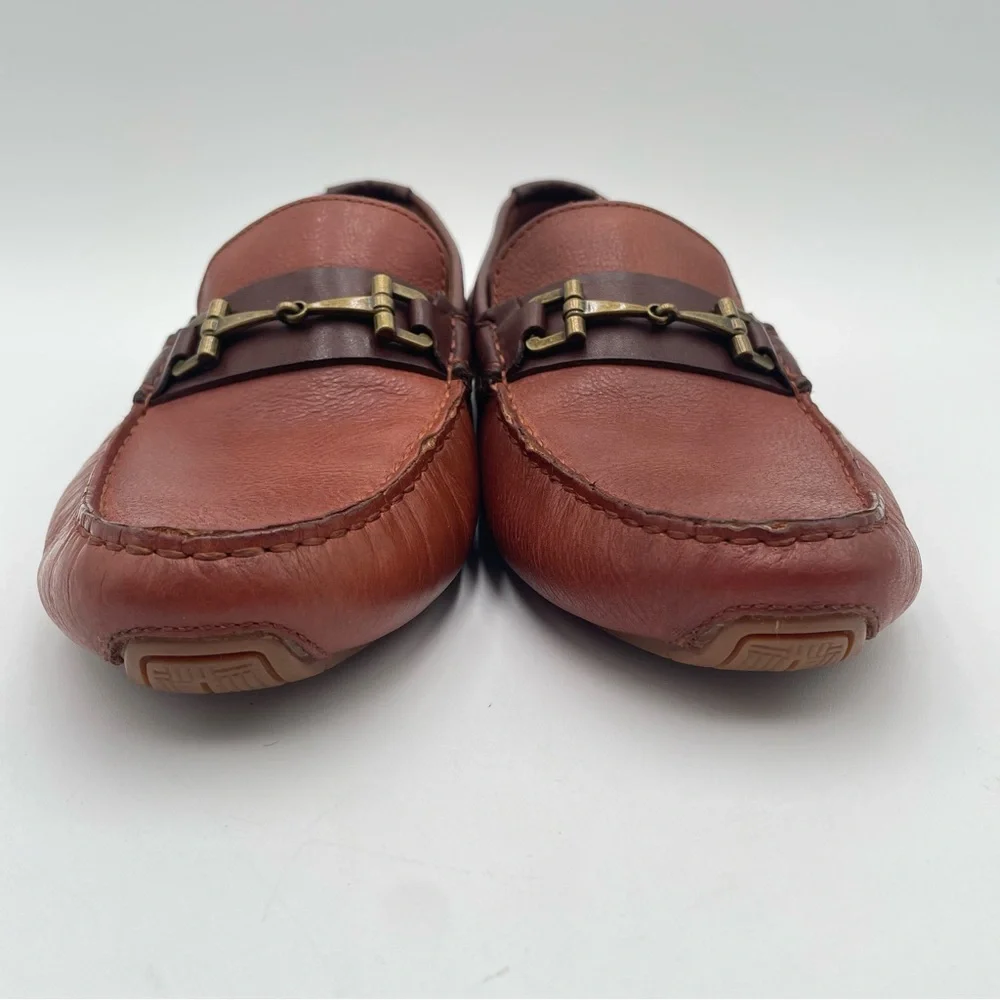 Mens Cole Haan Leather Driving Loafer Brown 8.5 Classic Casual Preppy Bit